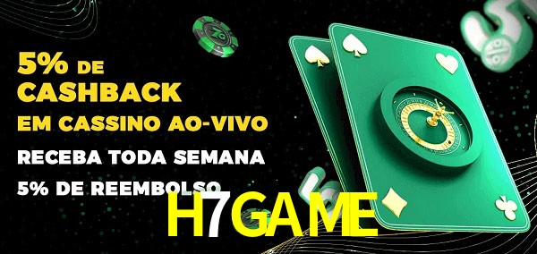 Promoções do cassino ao Vivo H7GAME
